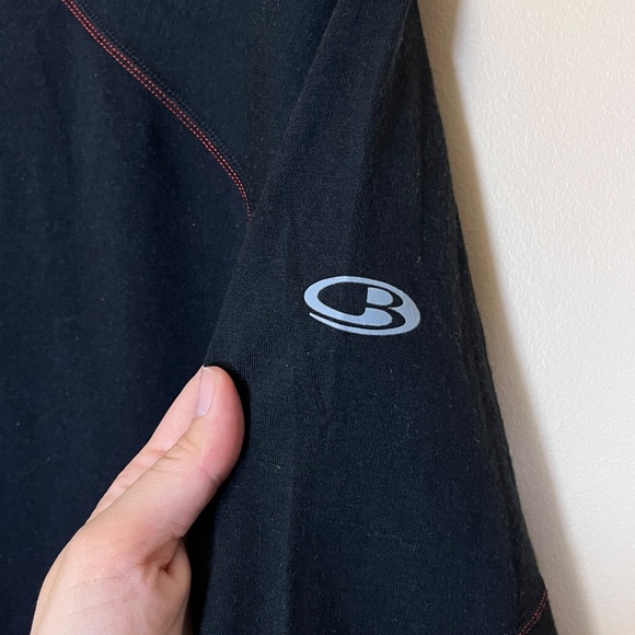 Icebreaker 260 Merino Wool Base Layer Long Sleeve Shirt - Men's Size XXL - Black - Picture 2 of 10